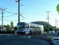 AC Transit, Oakland. NABI 416 (Nr.3022) in El Cerrito, Faimount Avenue.