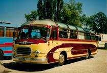 Aus dem Archiv: Setra S 9, Baujahr 1960, Setra Veteranen-Club Treffen in Ulm, Juni 2000 