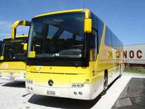 Mercedes Benz Tourismo Geraldine portant les couleurs de La Poste photographi le 02.06.2012  Berne 