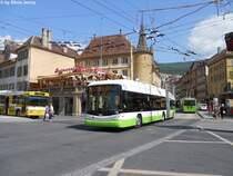 TN Nr. 139 (Hess Swisstrolley 3 BGT-N2C) am 30.5.2012 beim Place Pury