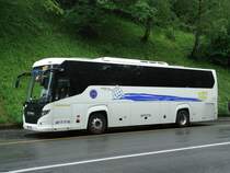 Scania Touring de la maison BPTours (PL) photographi le 08.06.2012  Berne, prs de la Brengraben