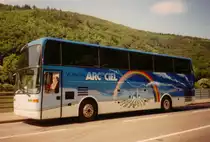 Aus dem Archiv: Van Hool EOS 200  Arc en Ciel , der Produktbereich EOS wurde von LAG (Belgien) an Van Hool (Niederlande) verkauft, Juni 1993 Heidelberg