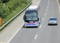 Volvo Sideral de la maison italienne Caldana photographi� le 27.05.2012 sur l'autoroute B�le - Berne 