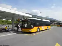 Postauto/Regie Scuol GR 159 303 (Mercedes CitaroII O530LE) am 7.6.2012 beim Bhf. Scuol-Tarasp. Dieser Wagen wird nun �ber Martina und Noggels (A) nach Samnaun fahren.