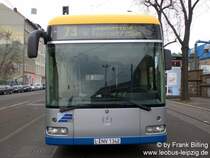 28.02.2008, Wagen 342, als Linie 73, Wendestelle  Kurt-Schumacher-Str. 