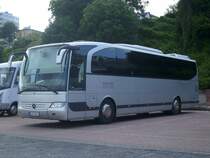 Mercedes Travego von Heike Bs von Rgen aus Deutschland im Stadthafen Sassnitz am 09.06.2012