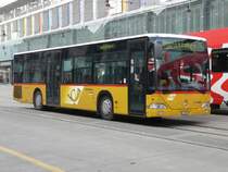 Postauto - Mercedes Citaro Regiobus Nr.10 TG 158087 als Reservewagen mit anschrift Dienstfahrt bei der Postautohaltestelle am Bahnhofsplatz in Frauenfeld am 04.01.2008