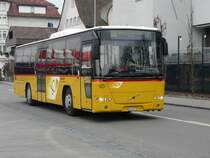 Postauto - Volvo 8700 TG 149073 eingeteilt auf der Linie 725 nach Uzwil unterwegs in Wil am 04.01.2008