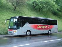 Setra 415 GT-HD de la maison Jacquet Voyages (France) photographi� le 02.07.2012 � Berne
. ce m�me v�hicule a d�j� �t� photographi� le 27.05.2012 sur l'autoroute Berne - Zurich