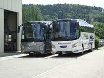 VDL Futura des maisons Twerenbold et Eurobus photographi�s le 11.07.2012 chez VDL Suisse � Bienne 