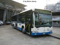 vbl Citaro Nr. 67 diente am 21.10.06 als Dispo-Bus am Bhf. Luzern.