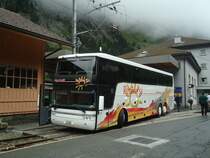 Bahnersatz zwischen G�schenen und Fl�elen: Marchetti, Airolo - TI 72'659 - Van Hool am 1. Juli 2012 beim Bahnhof G�schenen