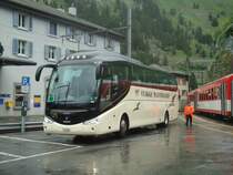 Bahnersatz zwischen G�schenen und Fl�elen: Mantegazzi, Arogno - TI 172'406 - Scania/Irizar am 1. Juli 2012 beim Bahnhof G�schenen