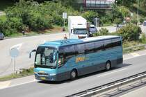 Volvo 9700 de la maison HAVI Travel (NL) photographi� le 08.07.2012 entre B�le et Berne 