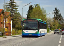 Van Hool der MVV, M-VB 9302, in Lochham - 27.04.2012