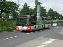 MAN Niederflurbus 3. Generation (Lion's City) auf der Linie 201 nach Leverkusen Chempark am S-Bahnhof Leverkusen Mitte.(9.7.2012)
 
