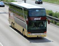 Setra 431 DT n 25 de la maison Marti Kallnach photographi le 19.07.2012 prs de Berne