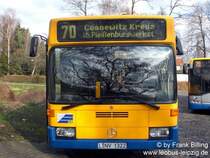 09.03.2008, Wagen 322, als Linie 70, Haltestelle  Thekla Buswendestelle 