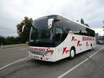 Setra 415 GT-HD imm AN VA 641 de la maison Scharnagel photographi le 29.07.2012 sur l'aire de repos du Grauholz prs de Berne 