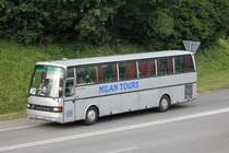 Setra 215 HD de la maison Milan Tours (SLO) photographi le 29.07.2012 prs de Berne 
