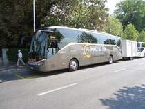 Nouveau ! Setra 515 HD de la maison autrichienne Franz Buck photographi le 02.08.2012 devant le muse olympique  Lausanne. 