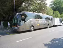 Nouveau ! Setra 515 HD de la maison autrichienne Franz Buck photographi� le 02.08.2012 devant le mus�e olympique � Lausanne. 