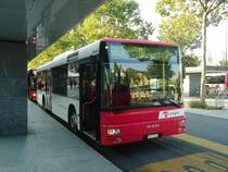 TRAVYS Yverdon - VD 1160 - MAN am 27. Juli 2012 beim Bahnhof Yverdon