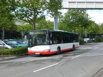 Solaris Urbino auf der Linie 447 nach U-Bahnhof Dortmund Hacheney am S-Bahnhof Dortmund Universitt.(11.7.2012)