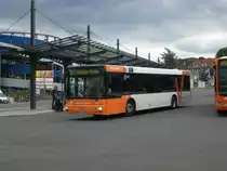 MAN Niederflurbus 2. Generation auf der Linie 558 nach Niedersprockh�vel Kirche am S-Bahnhof Hattingen Mitte.(11.7.2012)
