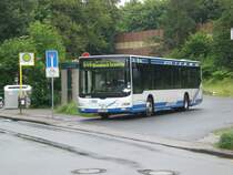 MAN Niederflurbus 3. Generation (Lion's City) auf der Linie 646 nach Wuppertal-Ronsdorf Blombach Schleife an der Haltestelle Wuppertal-Hatzfeld Markland.(12.7.2012) 