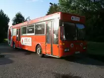 Werbung f�r TurboInternet LTE4G stand Dieser Mercedes,am 31.Juli,auf einem Parkplatz in Bergen/R�gen.