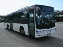 MAN Lion`s City,am 03.August 2012,bei der Pause am Busbahnhof in Bergen/Rgen.