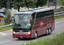 Setra 416 HDH de la maison Car Rouge photographi le 29.07.2012 prs de Berne 