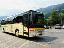 SETRA S415H von Christophorus wartet am Bahnhofsplatz von Zell/Ziller auf Fahrgste; 120726