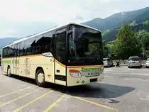 SETRA S415H von Christophorus wartet am Bahnhofsplatz von Zell/Ziller auf Fahrg�ste; 120726