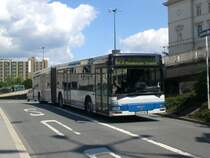 MAN Niederflurbus 2. Generation auf der Linie 628 nach Wuppertal-Elberfeld Hamburger Treppe am Hauptbahnhof Wuppertal.(12.7.2012) 