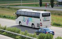 Volvo 9700 de la maison Regenbogen Reisen photographi le 08.07.2012  Oensingen 