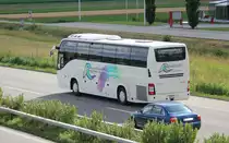 Volvo 9700 de la maison Regenbogen Reisen photographi� le 08.07.2012 � Oensingen 