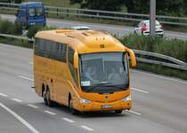 Scania Irizar n 113 de la maison Student Agency photographi le 29.07.2012 prs de Berne 