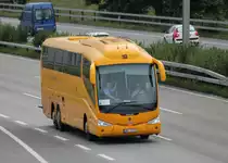 Scania Irizar n� 113 de la maison Student Agency photographi� le 29.07.2012 pr�s de Berne 