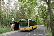 Der BVG-Wagen 1656 (MB Citaro O530 / MB EN06) im August 2012 auf der Linie 168 an der Haltestelle Teikyo-University.