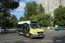 Wagen 8705 (MB City Sprinter 35) im August 2012 auf dem SEV der Stra�enbahnlinie M8 am Anton-Saefkow-Platz.