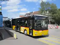 Postauto/PU PAUT SG 215 399 (MAN/G�ppel A76 HOCL 12.220) am 31.7.2012 beim Bhf. Wattwil.