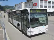 Schneider Nr. 2 (Mercedes Citaro O530) am 31.7.2012 beim Bhf. Wattwil. Dieser Wagen geh�rt zu den letzten dieser Serie von Citaros bei Schneider. Viele seiner Artgenossen wurden bereits durch neuere Modelle ersetzt.