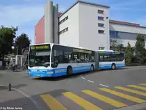 RTB Nr. 2 (Mercedes Citaro O530G�) am 31.7.2012 beim Bhf. Wil. Die Fahrzeuge der Unternehmen WilMobil, RTB und BSW werdne aufgrund der Zusammenarbeit der Unternehmen h�ufig ausgetauscht.