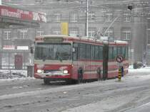VB Biel - Volvo B 10 M   Nr.71 unterwegs in der Bahnhofsstrasse  um 08.28 Uhr am 21.03.2008