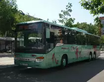 Ein Setra -Bus der Fa. Pflieger in Sindelfingen am ZOB