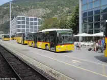 Postauto/Regie Brig VS 241 966 (Mercedes Citaro O530�) am 4.8.2012 beim Bhf. Brig