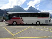 Setra 315 GT HD de la maison italienne Caperna Bus Roma photographi� le 16.08.2012 sur l'aire de repos du St-Bernard pr�s de Martigny 
. Look mi-MB Tourismo mi-Setra 415 GT-HD !