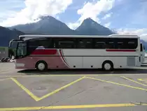 Setra 315 GT HD de la maison italienne Caperna Bus Roma photographi� le 16.08.2012 sur l'aire de repos du St-Bernard pr�s de Martigny 
. Look mi-MB Tourismo mi-Setra 415 GT-HD !